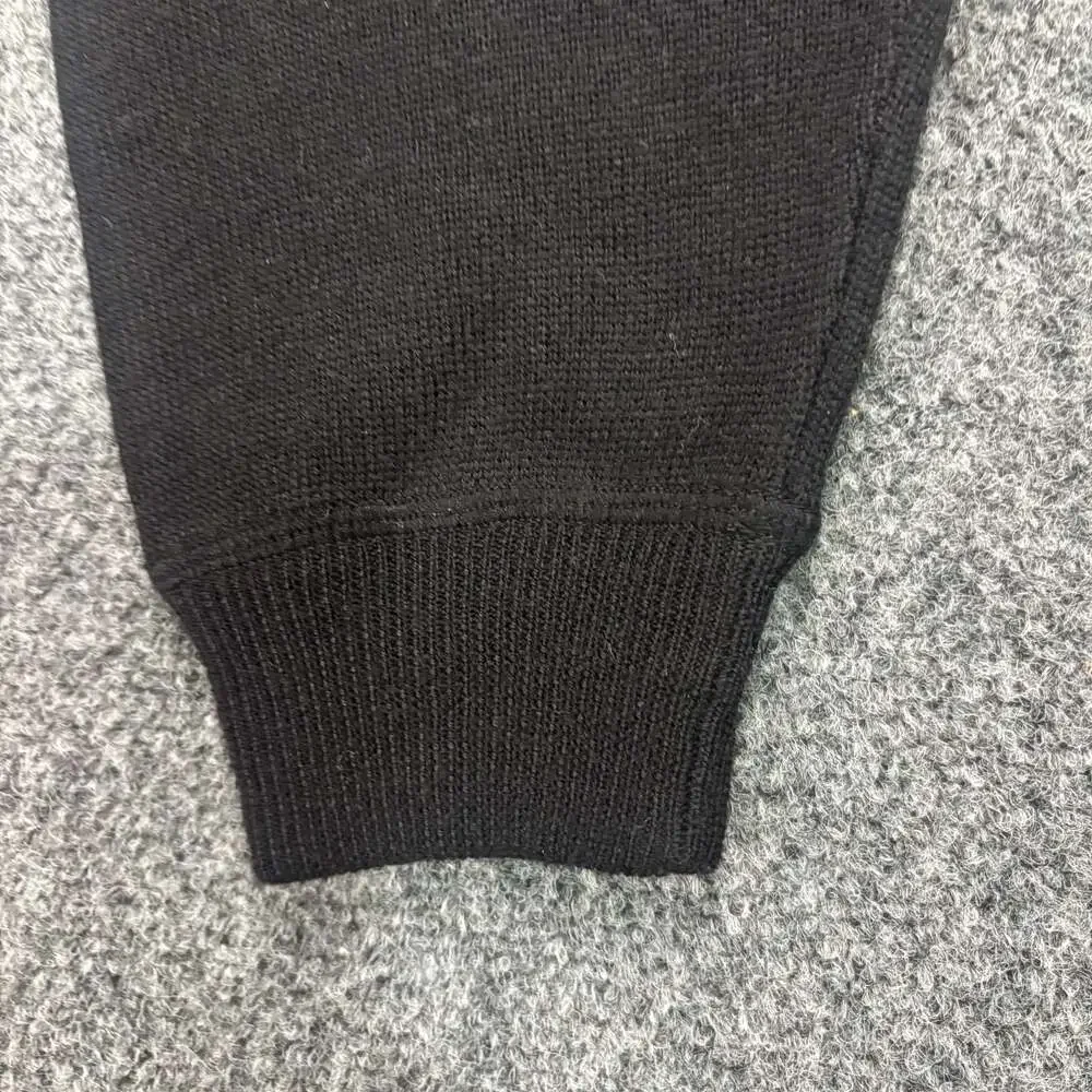 Faconnable 100% Wool Black Crewneck Sweater Size S